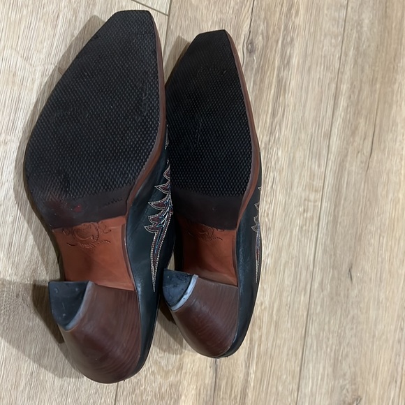 Charlie 1 Horse Womens Size 6 Lucchese Western Mule Boots / Clogs Square Toe - Picture 12 of 16